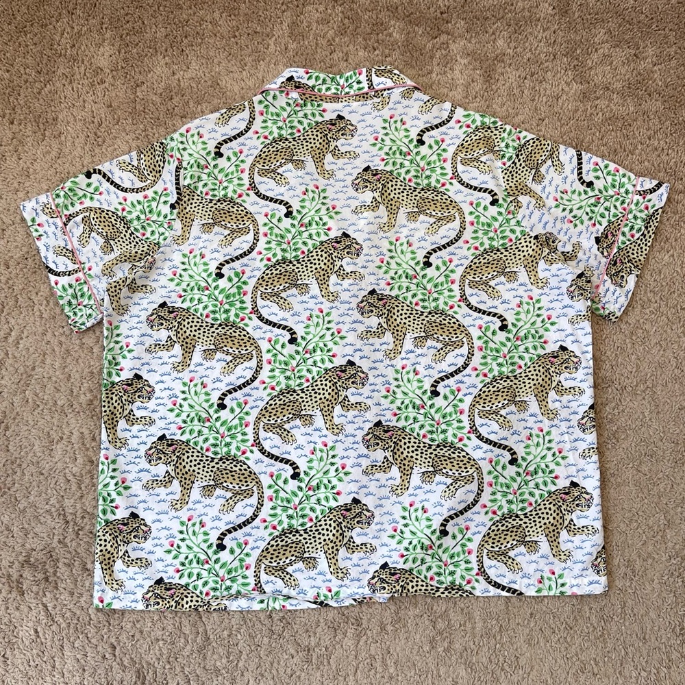Printfresh Bagheera Short-Sleeve Button Front Cot… - image 3